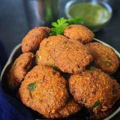 A picture of Bajra Vadas | Pearl Millet Fritters.