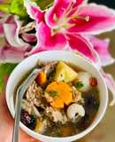 Gà hầm vải thiều