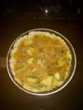 Tortilla de cebolla con aguacate