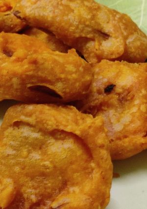 A picture of Veggies chilli besan fry.