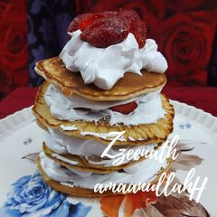 A picture of Pancake Tower Cake.