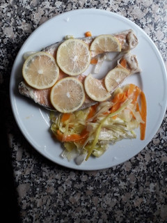 Una foto de Salmón en Papillote
