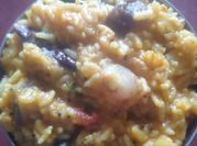 A picture of brinjal masala rice