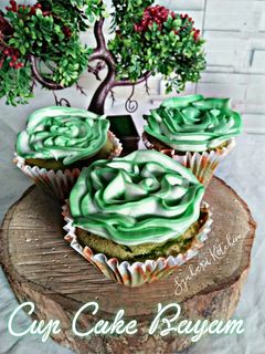 Foto resep 25 - 1 Cup Cake Bayam