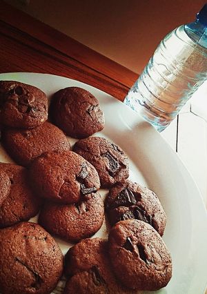 صورة لوصفة كوكيز بالشوكولاتة الداكنة 💗Cookies Dark Chocolate