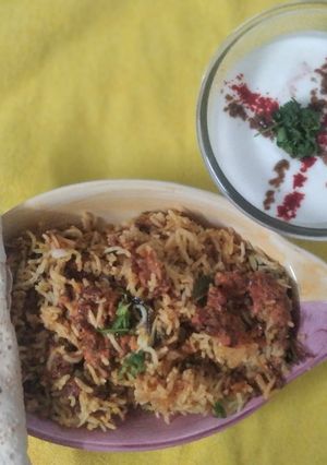 A picture of Easy Masoor Biryani.