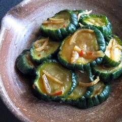 A picture of Soy Sauce Pickled Cucumber.