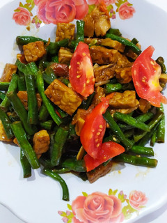 Foto resep Tumis Tempe kacang panjang