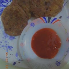 A picture of Beef keema shami kabab.