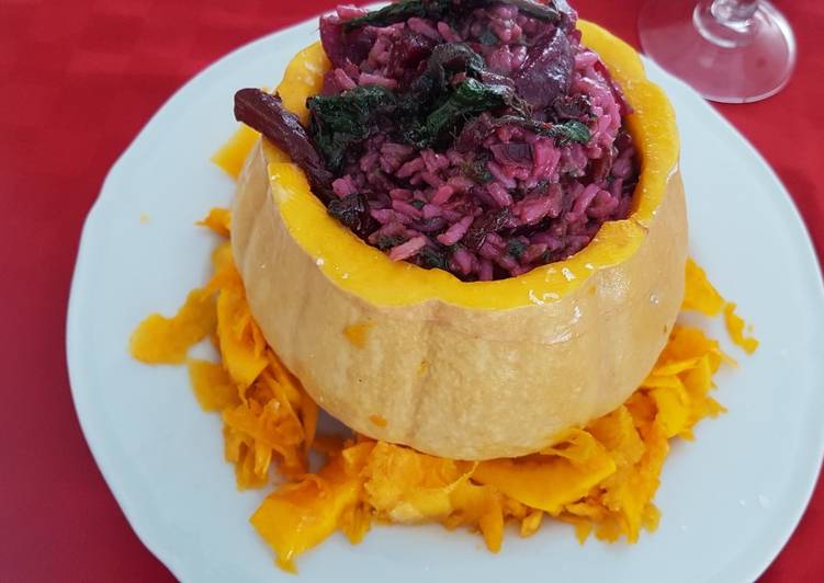 Zucca ripiena  di riso