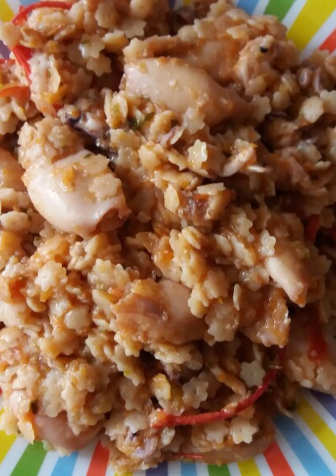 Una foto de "Paella" de calamares con estrellitas