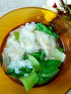 Foto resep Wonton soup simpel dan enak (pangsit rebus)