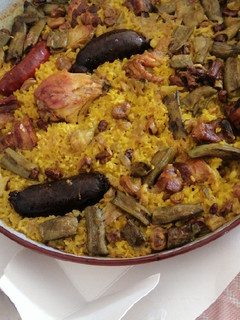 Una foto de Arroz al horno valenciano con habas