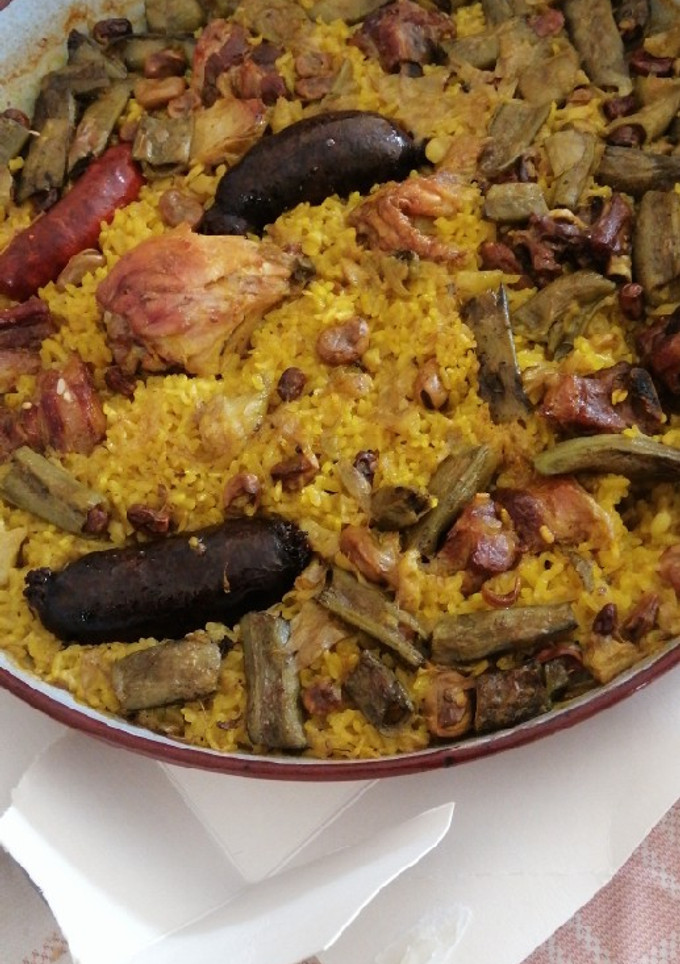 Una foto de Arroz al horno valenciano con habas