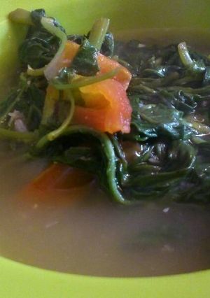 Foto resep Asem asem kangkung