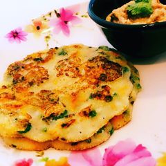A picture of Semolina Veggie Pancake.