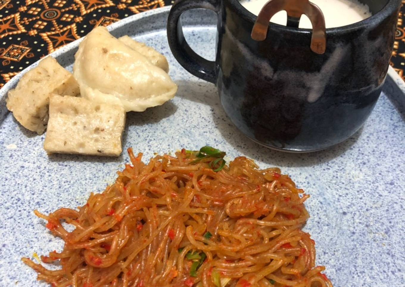 Mie lethek mamak ala malaysia (gluten free)