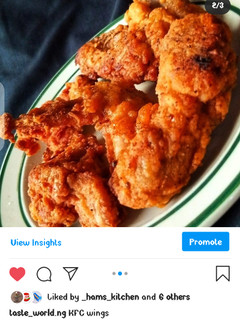 A picture of KFC Wings.