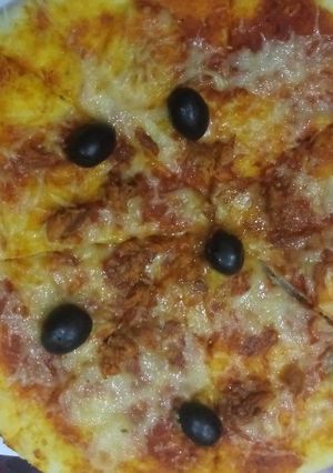 صورة لوصفة بيتزا و لا اروع😋
