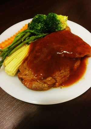 รูปของ สเต็กเนื้อโคขุนพริกไทยดำ