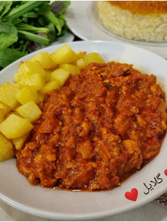 عکسی از دستور واویشکا با مرغ چرخ کرده 😋
