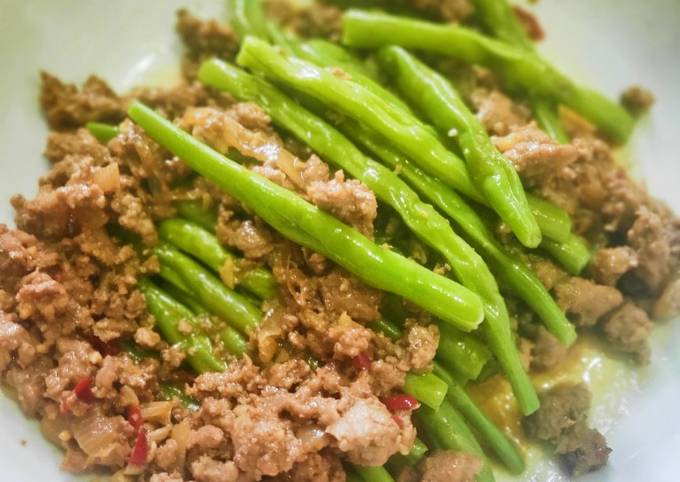 Resep Buncis Daging Cincang Oleh Najla Tiara Cookpad