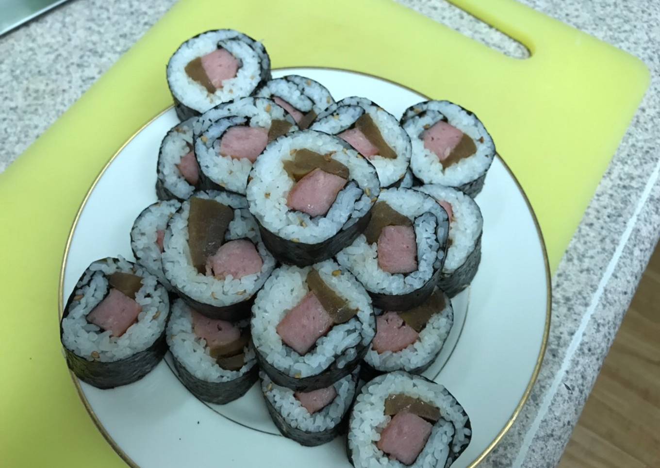Towards the End of the Month Menu (Part Two)<br />Spam Sushi