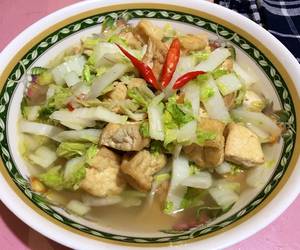 Cara Memasak Cepat Sayur Sawi Putih Tahu Ala Warteg