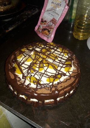 Una foto de Genoise de chocolate