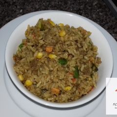 A picture of Minced meat fried rice.