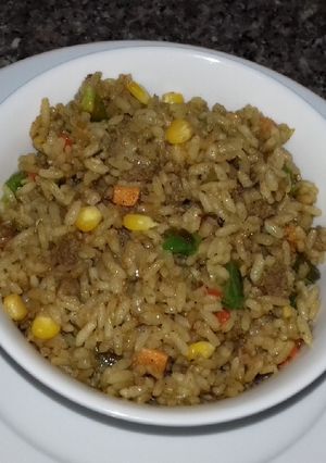 A picture of Minced meat fried rice.