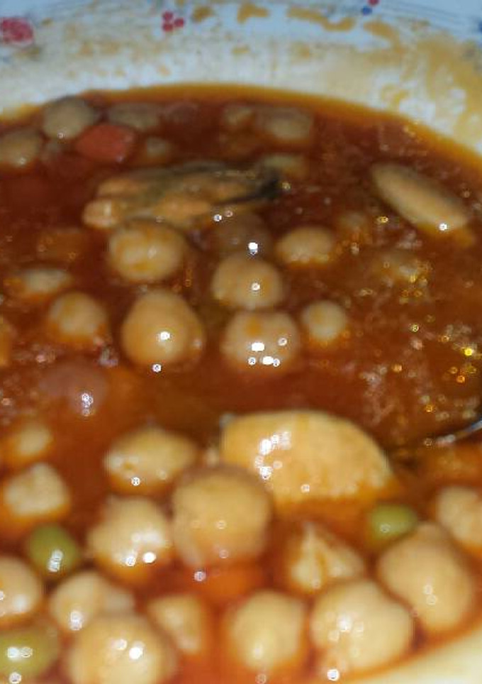 Una foto de Garbanzos con mejillones