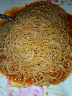 A picture of Native spaghetti.
