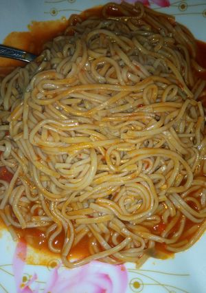 A picture of Native spaghetti.