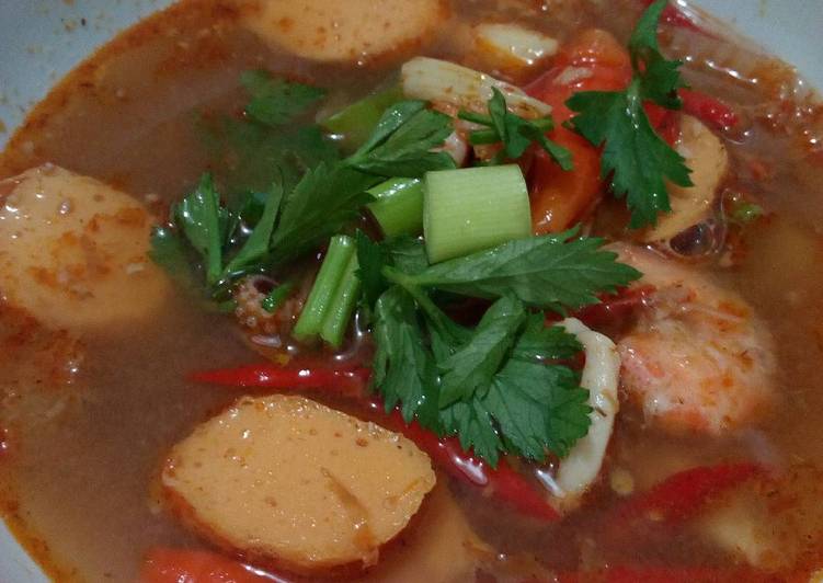 Cara Buat Tom Yam Seafood yang Lezat Sekali