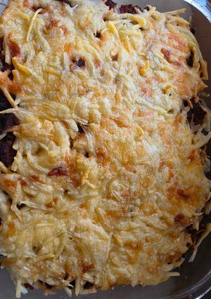 Sajtos húsos rakottas recept fotója