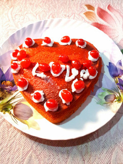 A picture of Eggless Red Velvet Cake.