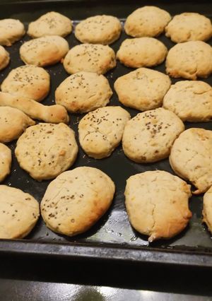 Una foto de Scones de pomelo y chía