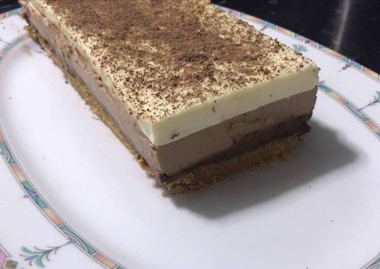 Tarta de 3 chocolates