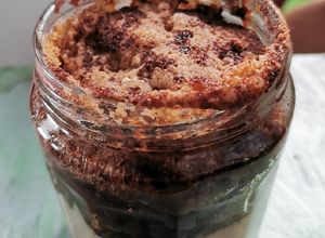 Una foto de Snickerdoodle cake en frasco
