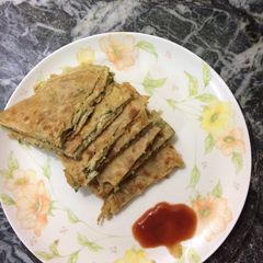 A picture of Stuffed egg paratha.