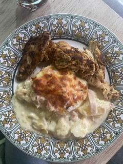 Una foto de Papas gratinadas