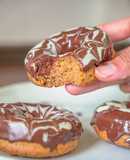 Donuts de boniato y chocolate Halloween
