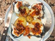 Una foto de patatas con congrio