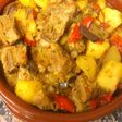 Guiso de costillas de cerdo con patatas