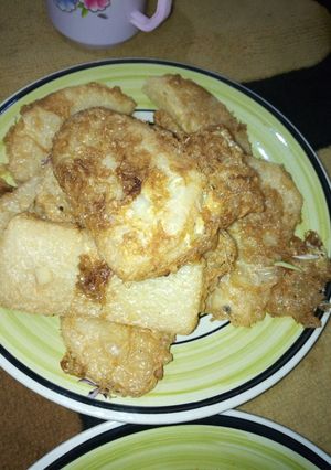 A picture of Yam and egg.