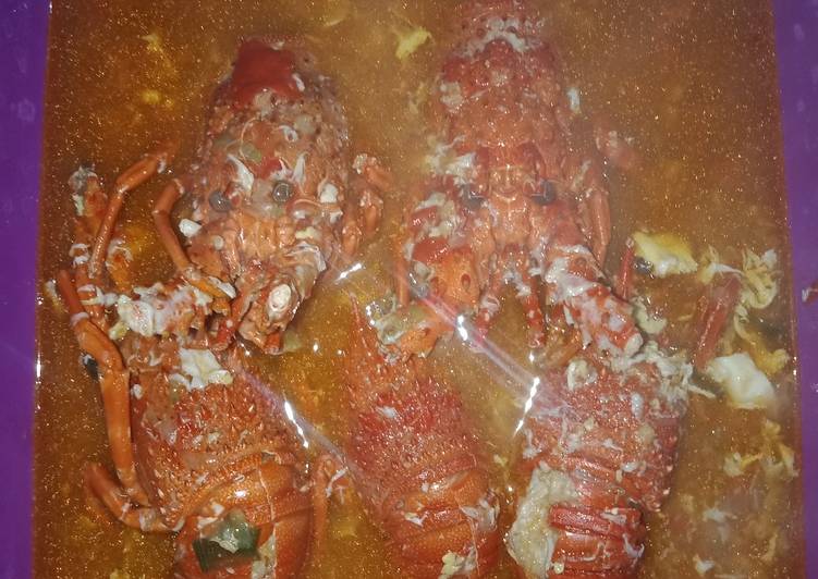 Bahan mengolah Lobster Saos Tiram, Lezat Sekali