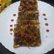 Open potato sandwich
