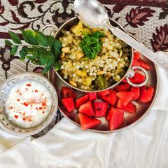 A picture of Sabudana khichdi.
