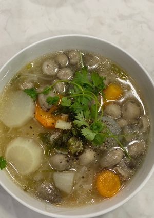 Hình của món Hủ tiếu chay.
